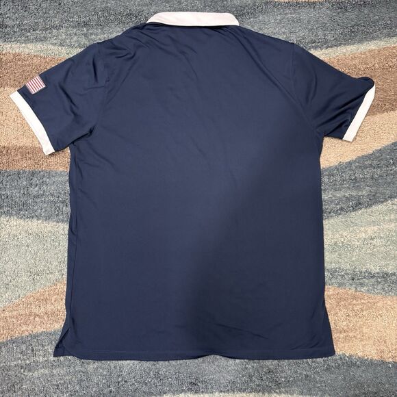 Nike USA Basketball Team Issue Coaches Polo Shirt Navy Mens L CT1899-451 NEW - Picture 3 of 8
